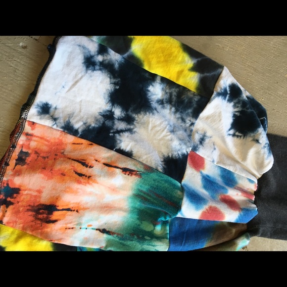 One of a kind tie dye bell bottom yoga pants - Picture 4 of 5